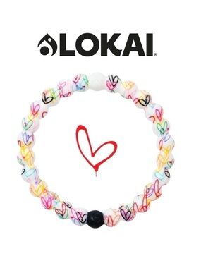 Lokai Love White XL Unisex Bracelet NWT